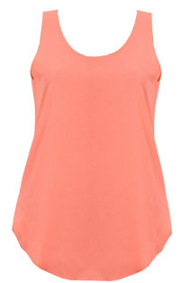 Pink Muscle Back Sleeveless Tops