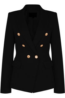 Black Double Breasted Tailored Blazer