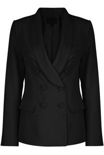 Black Double Breasted Pink Blazers