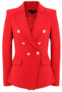Single Button Cross Blazer