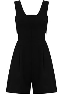 Black Side Cut Out Playsuit