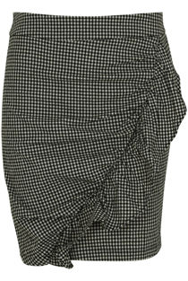 Gingham Ruffled Skirt