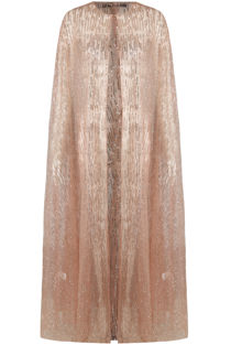 Rose Glitter Embellished Cape