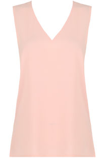 Pink Front Low Neck Crop Tops