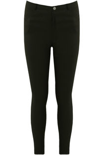  Khaki Button Up Stretch Legging