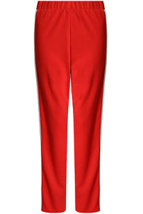 Red Side Ribbon Trim Trousers