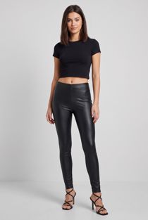 Black Wax Leggings