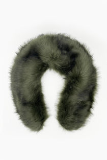 Green Faux Fur Collars