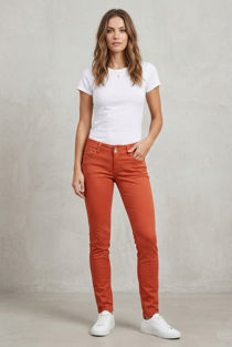 Coral Low Rise Skinny Fit Jeans
