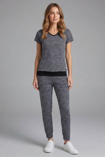 Dark Grey Short Sleeve Shirt and Three Quarter Trouser Suit