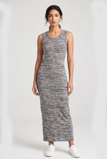Grey Back Midi Dress 