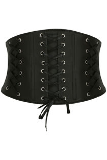 PU Lace Up Styled Corset 