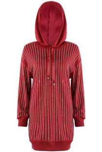 Diamante Oversize Hooded Dress