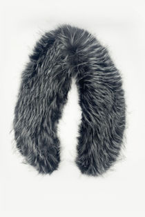 Black Grey Colour Faux Fur Collars