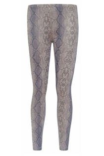 Snakeskin Leggings With Gold Foil Effect