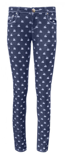 Blue Rag Swan Print Super Soft Skinny Jeans