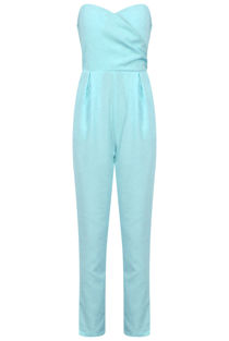 Mint Cross Over Bandeau Jumpsuit