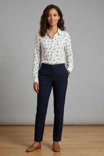 Buttoned Up Printed Shirt in White