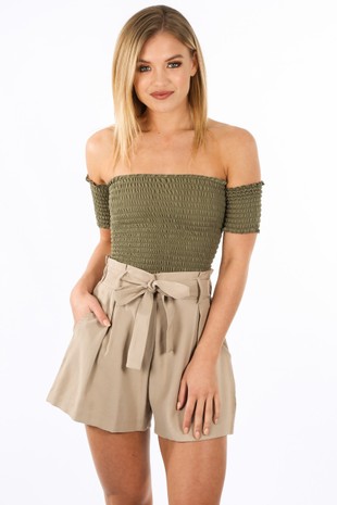 d/552/0126-_Off_The_Shoulder_Shirred_Bardot_Top_In_Khaki-2__35349.jpg