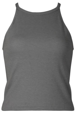Grey Jersey Fitted Vest Top 