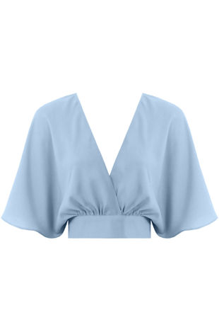 Sky Cross Over Back Tie Up Top