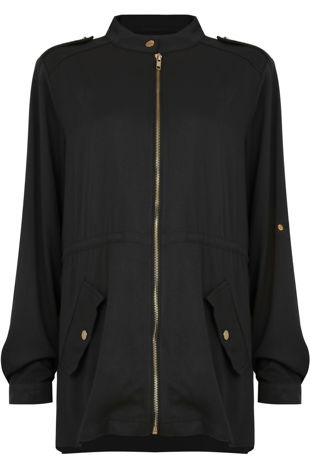 Black Zip Up Baggy Jumpers 