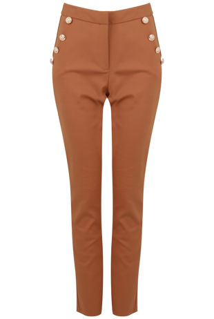 Camel Sailor Buttoned Trousers