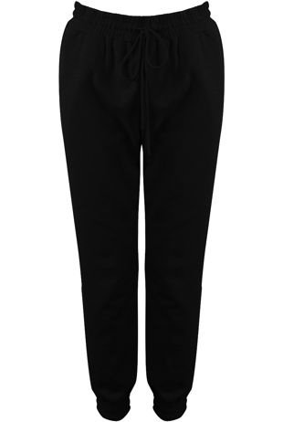 Black Burnout Jogger Pants