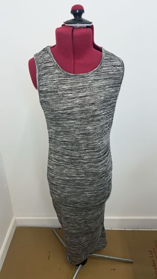 Grey Back Midi Dress 