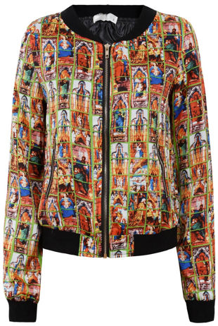 Divinity Print  Bomber Jacket