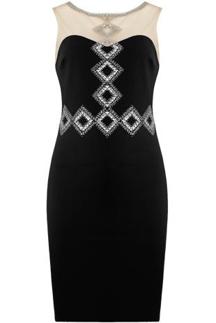 Mesh Detail Open Back Maxi Dress in GREY-Copy