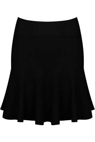 Black Knitted Mini Skirts