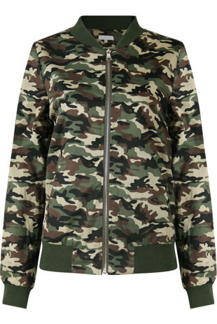 Camouflage Bomber Jacket