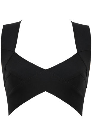 White Bandage Crop Top