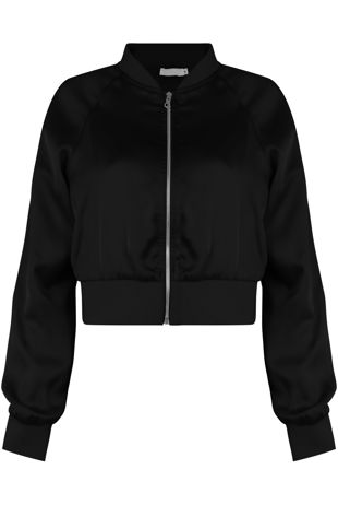 Smart Cropped Bomber Jacket
