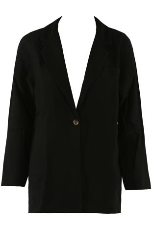 Black Button Blazer