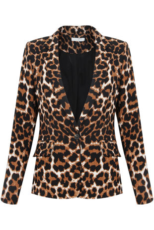 Leopard Printed Smart Blazer