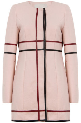 Pink Double Lined Long Coat