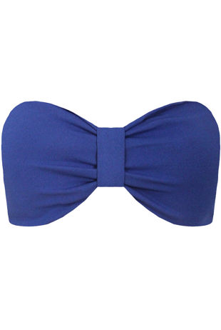 Blue Front Bow Trimming Bralet