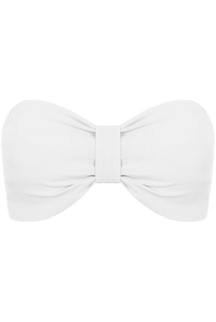 White Front Bow Trimming Bralet