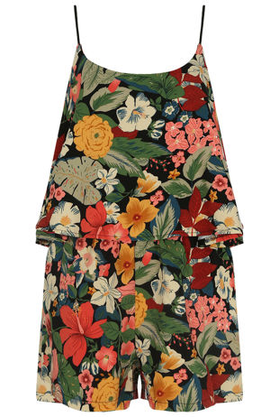 Floral Frill Cami Playsuit