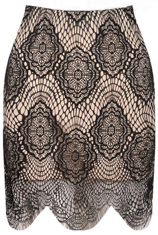 Brown Check Belted Mini Skirt-Copy