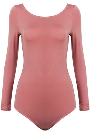 Pink Laced Back Bodysuit