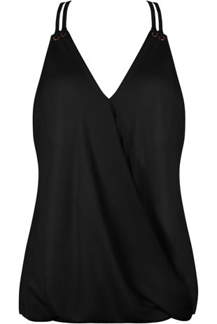 Black Double Strap Cami Top