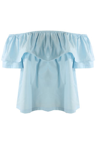 Off Shoulder Blue top