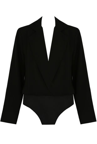 White Crossover Bodysuit