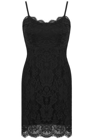  Black Lace Bodycon Mini