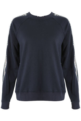 Embrace Trim Sweatshirts in Navy
