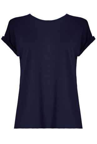 Coloured Split Back Short Sleeves Top