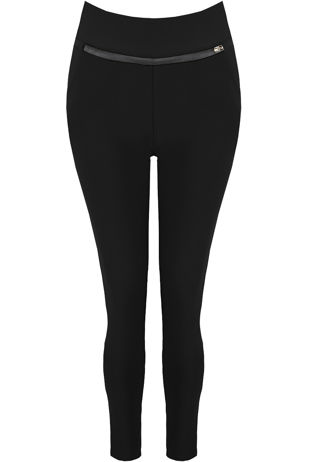 Black Contrast Black Trim Trouser